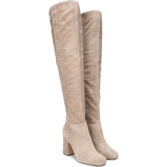 franco sarto over the knee boots suede